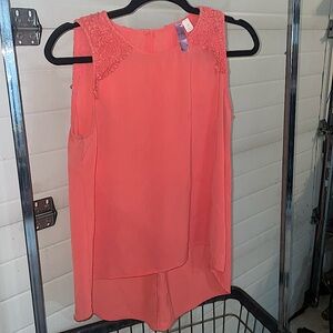 Alya MEDIUM coral dress top